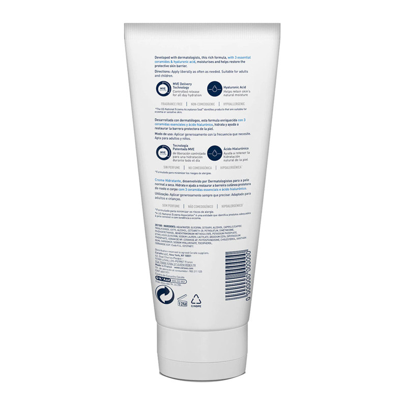Cerave Crema Hidratante Piel Seca Tarro 340g – imagen 3