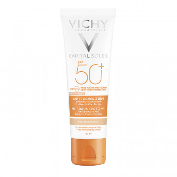 Capital Soleil Cuidado Protector AntiManchas 3 en 1 SPF50+