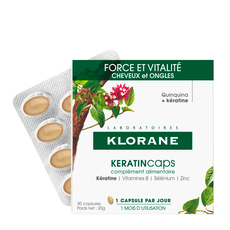 Klorane Tratamiento Anticaída KeratinCaps Complemento alimenticio