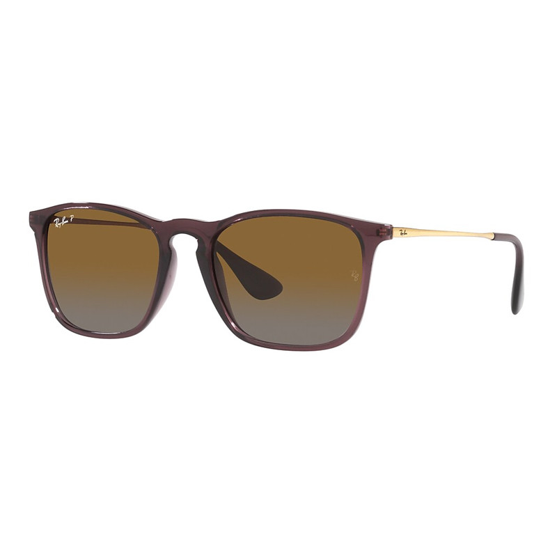 Ray-ban RB4187 6593T5 T54 Chris 145 3P Brown Grey Polarized