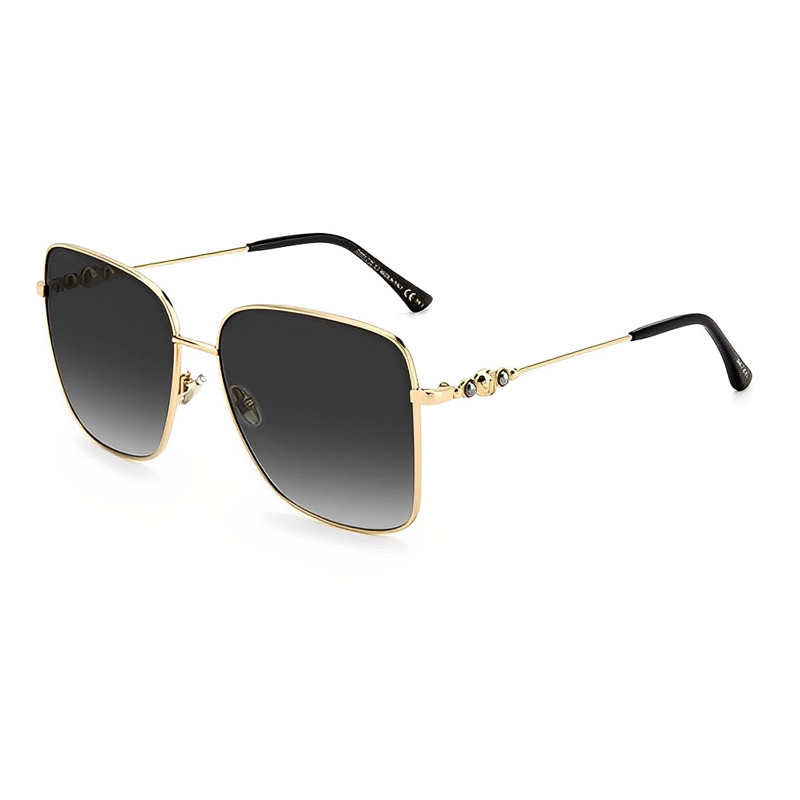 Jimmy Choo Eyewear Women's Black/Gold Sunglasses For Hester/S Sunglasses