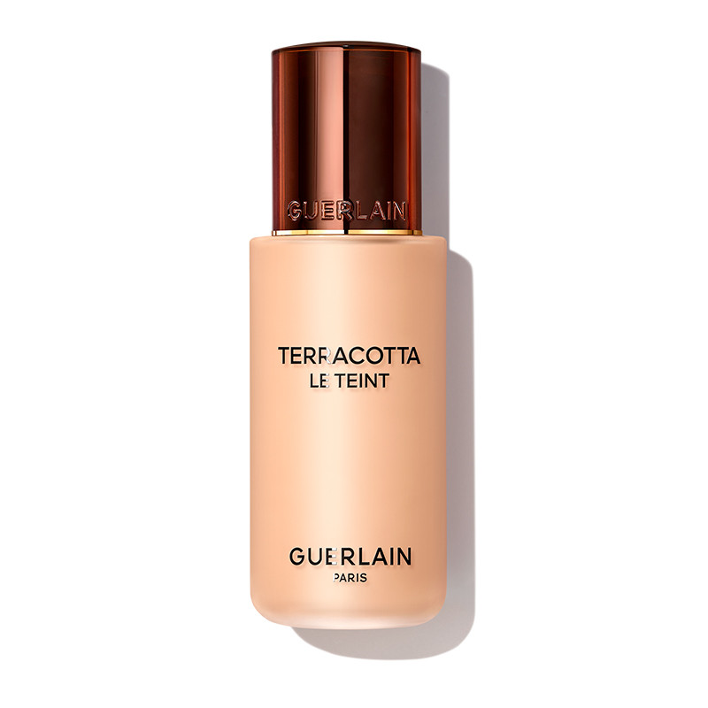 Guerlain Trucco Terracotta Le Teint Fondotinta per trucco Perfezione naturale Buon effetto viso Durata 24 ore - Nessun trasferimento 2W WARM / DORÉ