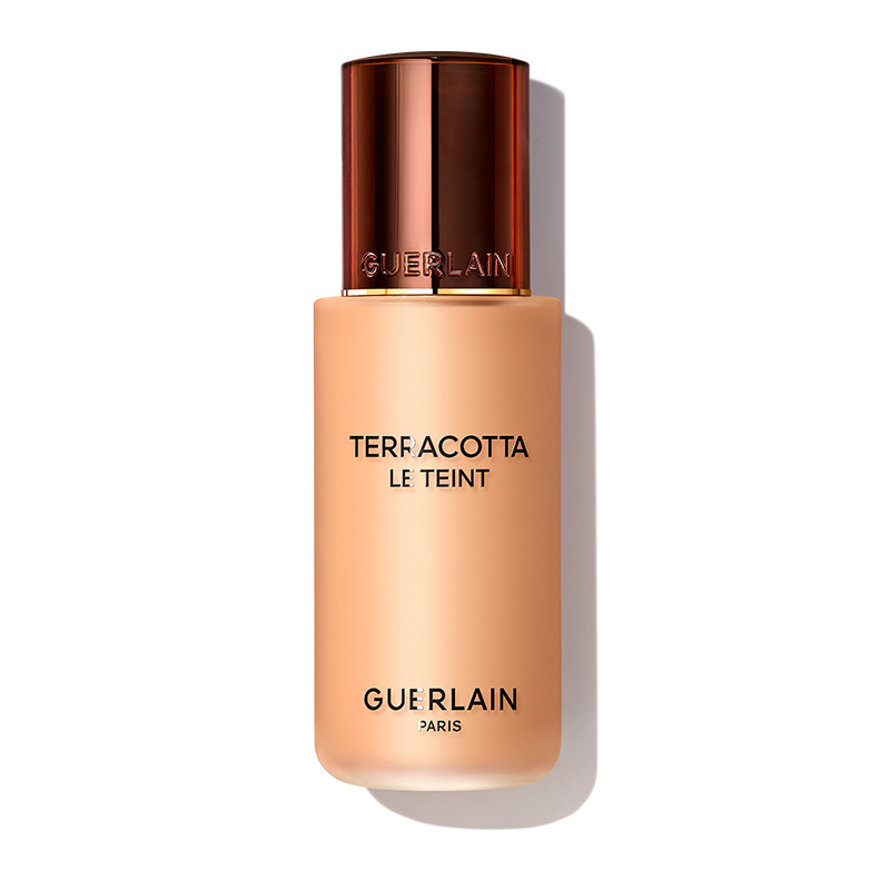Guerlain Trucco Terracotta Le Teint Fondotinta per trucco Perfezione naturale Buon effetto viso Durata 24 ore - Nessun trasferimento 4W WARM / DORÉ