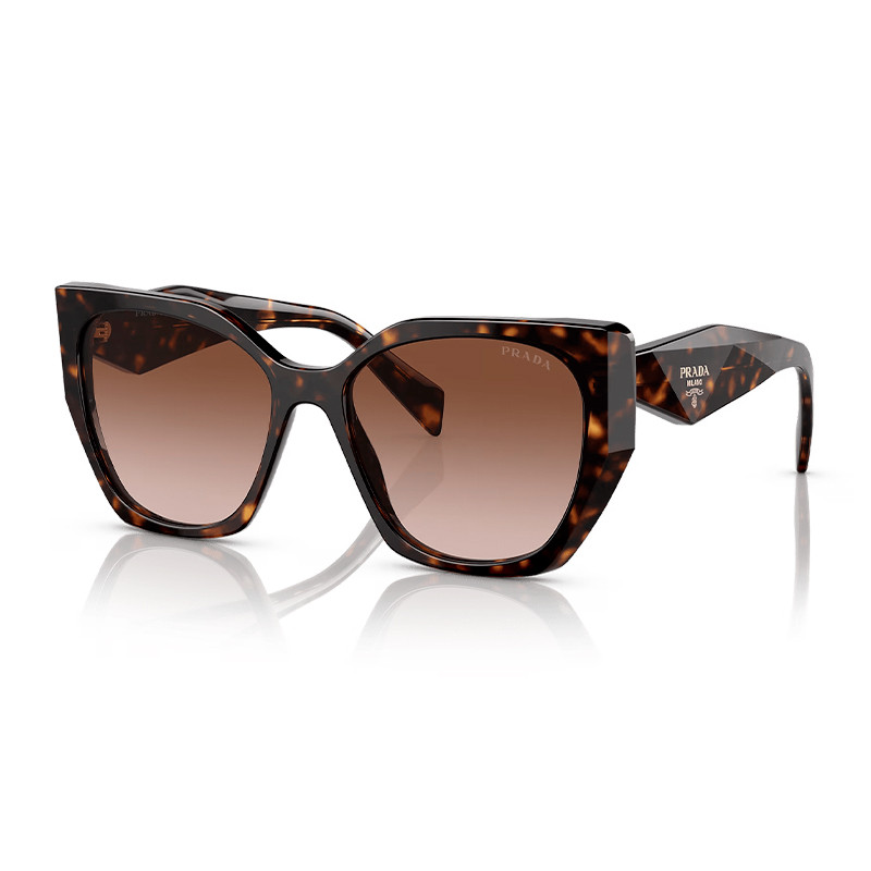 Prada Eyewear PR 19ZS 2AU651 TORTOISE/BROWN GRAD