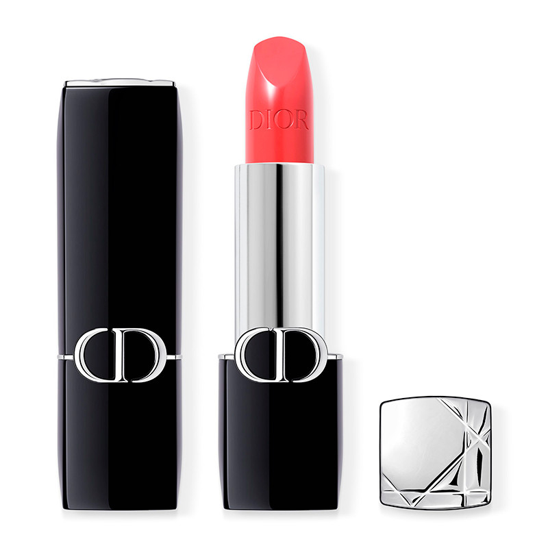 Dior _028 Actrice Satinado Lipsticks Rouge Lipstick - Comfort And Long Lasting - Moisturizing Floral Treatment