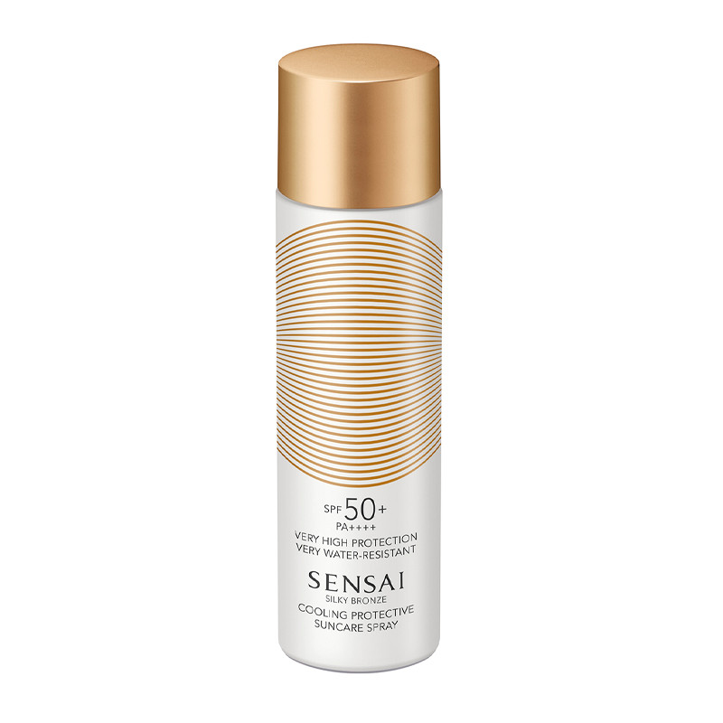 Sensai Corpo Silky Bronze Cooling Protective Suncare Spray SPF50+ Protezione solare per corpo e viso