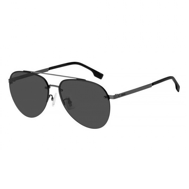 Hugo Boss Eyewear Men's Black/Gold Sunglasses For Boss 1537/F/Sk Sunglasses