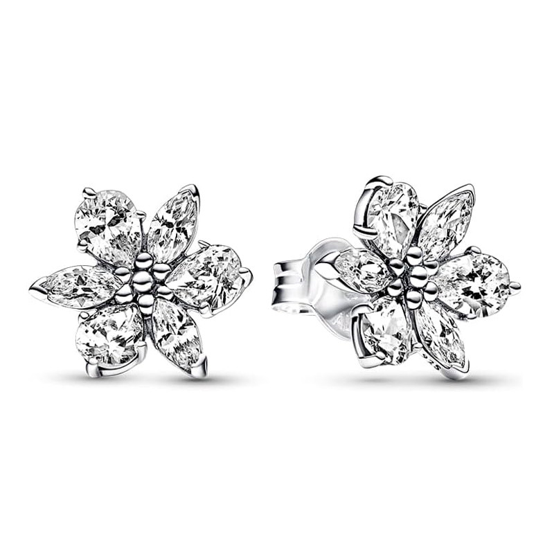 Pandora Pendientes de Botón Herbario Brillante 292633C01