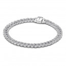 Bracelet chaîne cubaine pavé intemporel 593008C01
