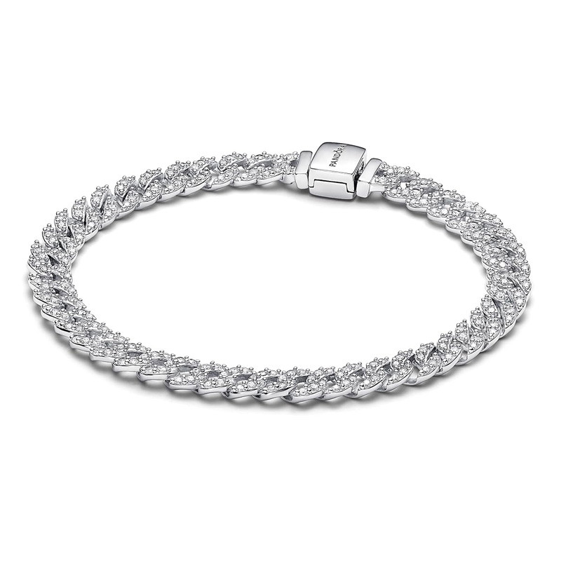 Pandora Pulsera de Cadena Pavé Cuban de Timeless 593008C01