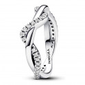 Intertwined Bright Wave Ring 193098C01