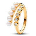 Open Ring Freshwater Cultured Pearls and Gems 163146C01