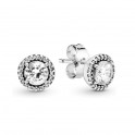 Boucles d'oreilles élégance classique en argent sterling 296272CZ