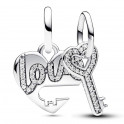 Charm pendente divisibile cuore e chiave 793081C01