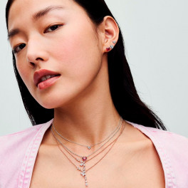 Red Heart Button Earrings 292549C01 - Sabina