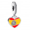 Spain Flag Pendant Charm 792017CZ_E019