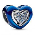 Charm Coeur Rotatif Bleu 792750C01