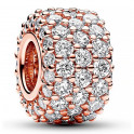 Bright Triple Row Charm in Pavé 782820C01