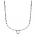 Pandora Moments Ketting Slangenketting met hartsluiting 393091C00