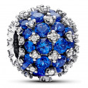 Charm Bleu Rond Brillant en Pavé 792630C02