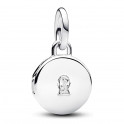 Opening Engravable Medal Pendant Charm 793066C01