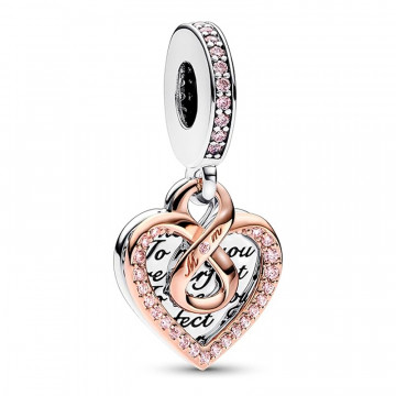 charme-pendentif-double-coeur-infini-bicolore-782641c01