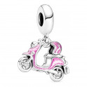 Amuleto de pingente de scooter de motocicleta rosa 791057C01