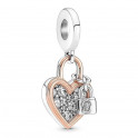 Charm Colgante Doble Candado Corazón 780087C01