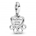 Charm pendentif coeurs et empreintes de pas 799360C00