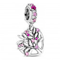 Pink Heart Family Tree Pendant Charm 799153C01