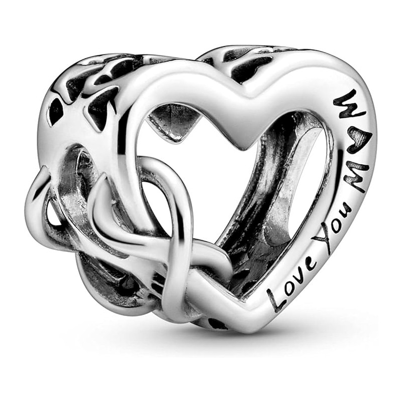 Pandora Charms Ciondolo a cuore infinito ti amo mamma 798825C00