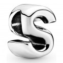 Sterling silver charm Letter S 797473