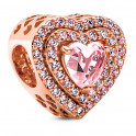 Bright Leveled Heart Charm 789218C01