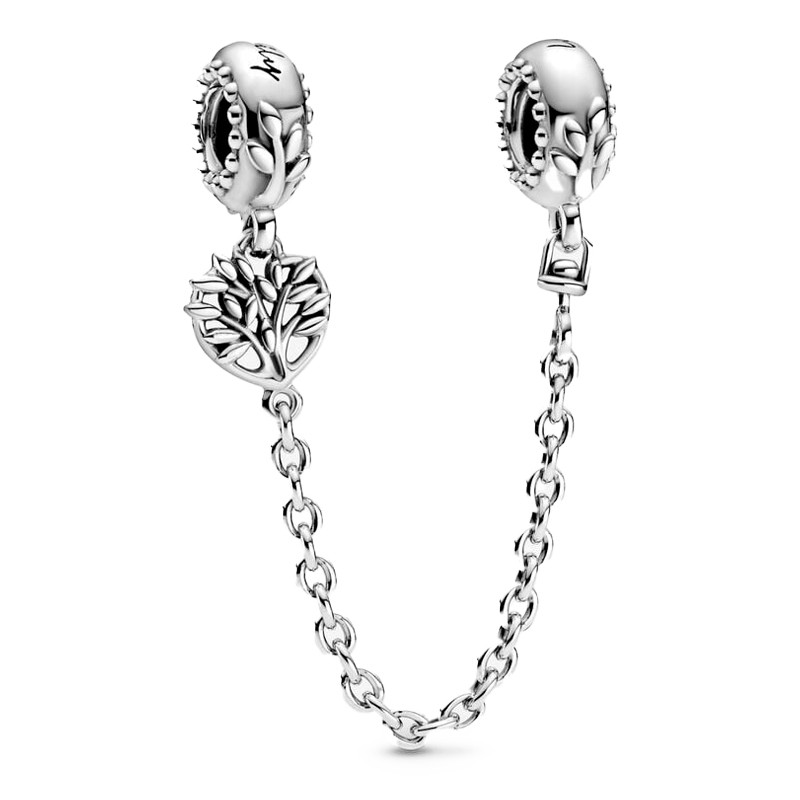 Pandora Silver Bracelets Family Tree Safety Chain 799293C00-05