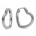 Pandora Moments Heart Hoop Earrings for Charm 292236C00