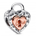 Breloque Cadenas Coeur Divisible Bicolore 782505C00