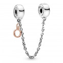 Pingente Pandora Crown Safety Chain Charm O 78831305