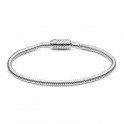 Snake Chain Bracelet with Easy Close Magnetic Slide Clasp 590122C00