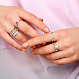 【HYERES LOR】24FW★ Subni Silver (C) Twist Slim Ring HYERES LOR】24FW☆ Subni Silver (C) Twist Slim Ring