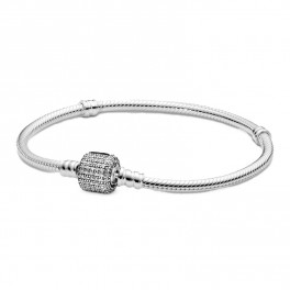 アクセサリー Pandora Moments Snake Chain Bracelet17cm PANDORA Pandora Moments Crown O & Snake Chain Bracelet Size