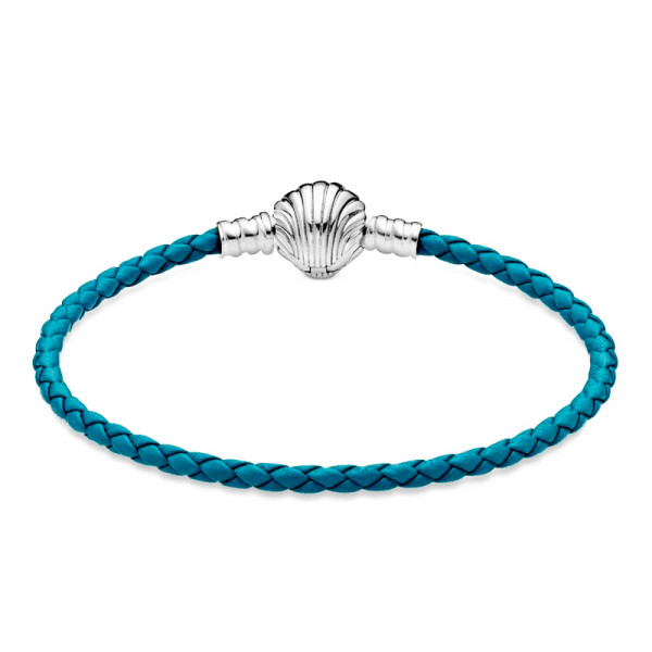 bracelet-pandora-moments-en-cuir-tresse-turquoise-avec-fermoir-coquillage-598951c010