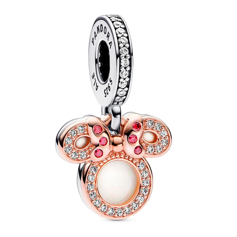 Pandora Charms Ciondolo pendente Disney Minnie Mouse doppia silhouette 782615C01