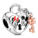 Charm Candado Mickey y Minnie Mouse de Disney 780109C01