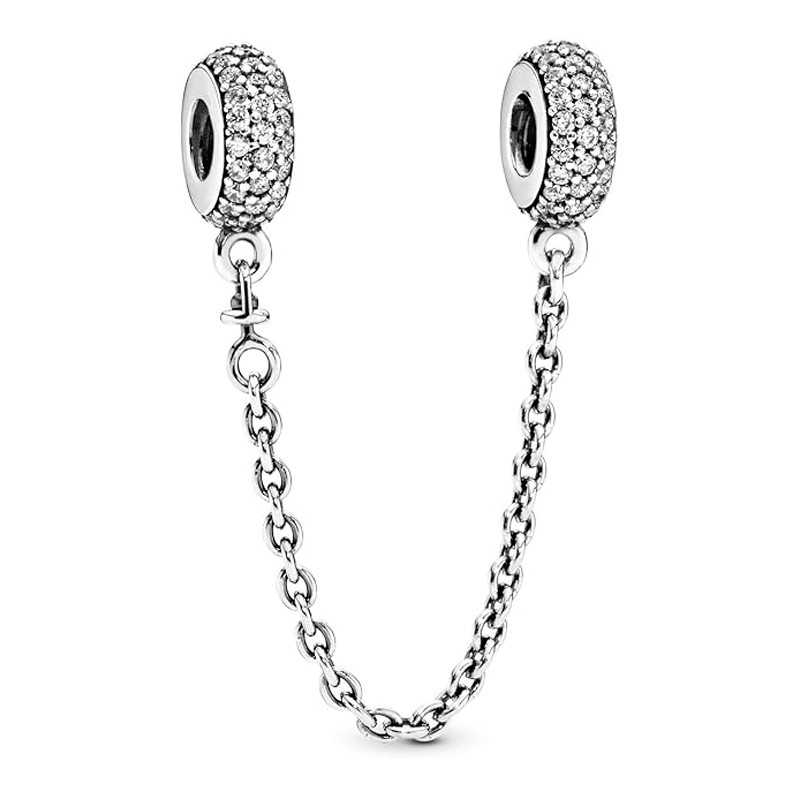 Pandora Silver Bracelets Safety Chain Inspiration Pavé 791736Cz-05