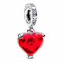 Charm Colgante Cristal de Murano Beso Mickey y Minnie Mouse de Disney 792522C01