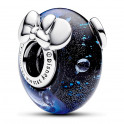 Charm Cristal de Murano Azul Mickey Mouse & Minnie Mouse de Disney 792958C01