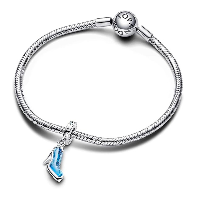 Pandora Charms Ciondolo con ciondolo scarpa in cristallo Disney Cenerentola 793071C01