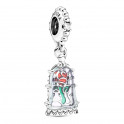 Charm pendentif rose enchantée La Belle et la Bête de Disney 790024C01