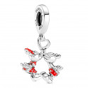 Disney Mickey und Minnie Mouse Kuss-Anhänger-Charm 790075C01