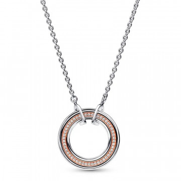 pandora-two-tone-pave-logo-necklace